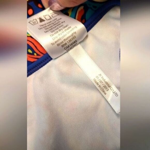 SUNSHINE ZONE Swimsuit Girls 1-Piece Paisley sz 10 - Picture 9 of 13